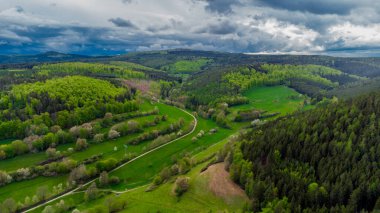 Schmalkalden yakınlarındaki Ortaçağ Frankenberg Şatosu 'na yürü - Thüringen - Almanya