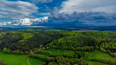 Schmalkalden yakınlarındaki Ortaçağ Frankenberg Şatosu 'na yürü - Thüringen - Almanya
