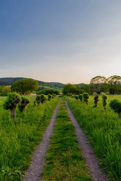 Spring Exploring Tour Beautiful Werratal Breitungen Seeblick — Stock Photo, Image