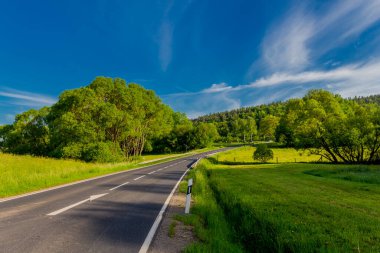 Schmalkalden 'in güzel şehrinde yaz yürüyüşü - Thüringen - Almanya