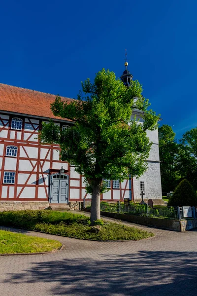 Paseo Verano Por Hermosa Ciudad Schmalkalden Turingia Alemania — Foto de Stock