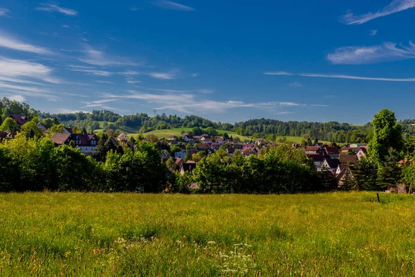 Sommerspaziergang Durch Die Schöne Stadt Schmalkalden Thüringen Deutschland — Stockfoto