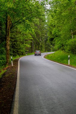 Thüringen 'deki Schmalkalden' in güzel doğasında Küçük Yaz Yürüyüşü