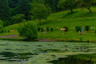 Thüringen 'deki Schmalkalden' in güzel doğasında Küçük Yaz Yürüyüşü