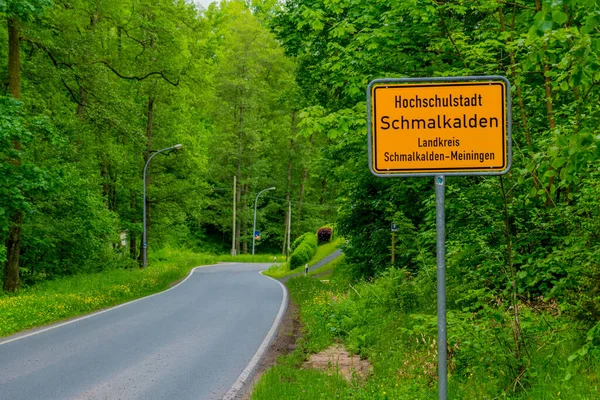 Thüringen Deki Schmalkalden Güzel Doğasında Küçük Yaz Yürüyüşü — Stok fotoğraf