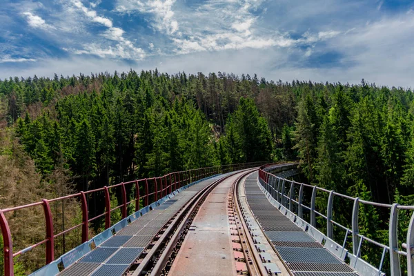 Wandeling Rond Hohenwarte Dam Aan Thüringer Zee Bij Ziegenrueck — Stockfoto