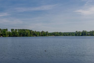 Doğu Thüringen 'deki Plothen göletlerinde dolaş.  