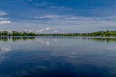 Doğu Thüringen 'deki Plothen göletlerinde dolaş.  