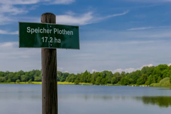 Walk Plothen Ponds Eastern Thuringia — Stock Photo, Image