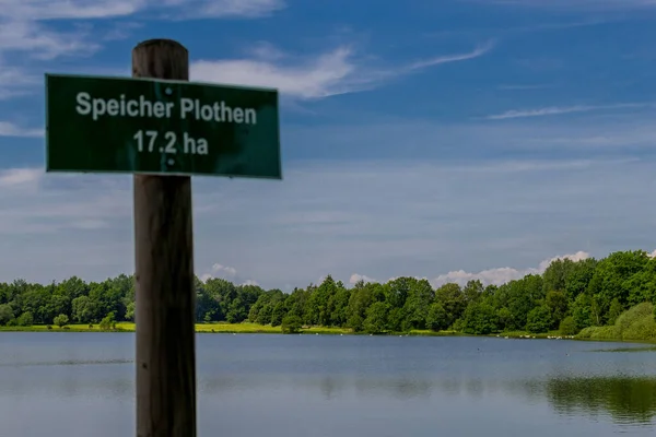 Walk Plothen Ponds Eastern Thuringia — Stock Photo, Image