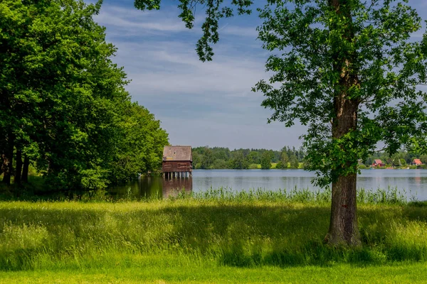 Doğu Thüringen 'deki Plothen göletlerinde dolaş.  