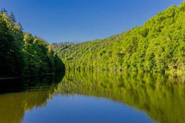 Saale Vadisi 'ndeki şatonun etrafında bir yaz günü