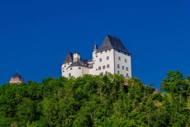 Saale Vadisi 'ndeki şatonun etrafında bir yaz günü