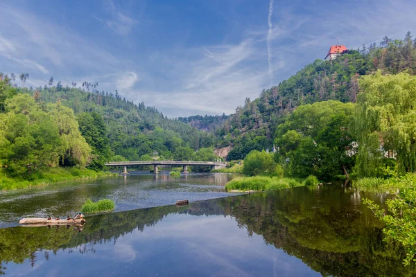 Summery Day Saale Valley Hohenwarte Dam — ストック写真