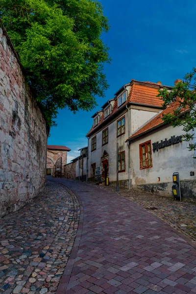 Paseo Vespertino Por Hermosa Ciudad Schmalkalden — Foto de Stock