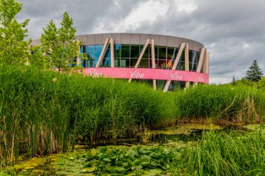 Schmalkalden 'in güzel parklarında yaz akşamı yürüyüşü