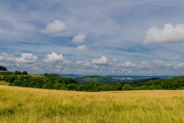 Thüringen 'de Trusetal yakınlarındaki şelalenin etrafında yürü