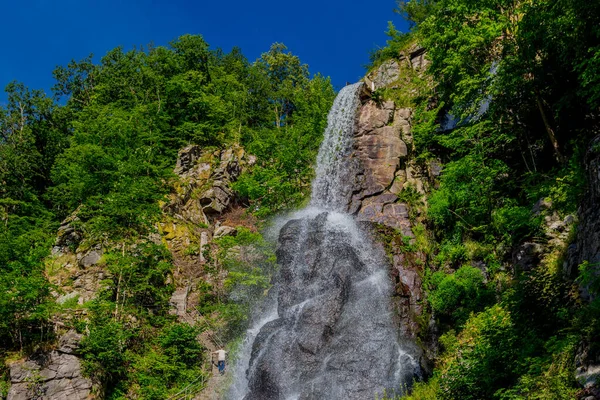 Walk Waterfall Trusetal Thuringia — Stock Photo, Image