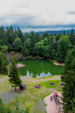 Thüringen 'in güzel doğasında yaz yürüyüşü