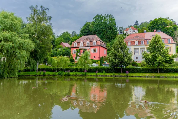 Zomer Wandeling Door Prachtige Stad Schmalkalden — Stockfoto