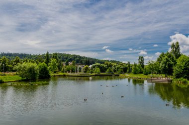 Kötü Liebenstein 'in güzel şehrinde yaz yürüyüşü