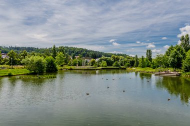 Kötü Liebenstein 'in güzel şehrinde yaz yürüyüşü