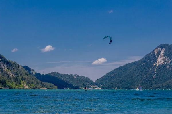 Vakantie Gevoel Rondom Het Prachtige Walchen Meer Beieren — Stockfoto