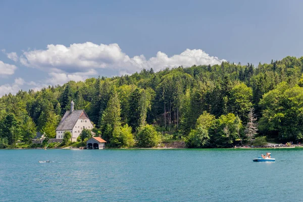 Urlaubsfeeling Schönen Walchensee Bayern — Stockfoto