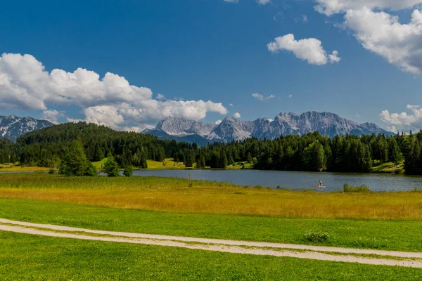 Sensación Vacaciones Hermoso Lago Wagenbruch Baviera —  Fotos de Stock