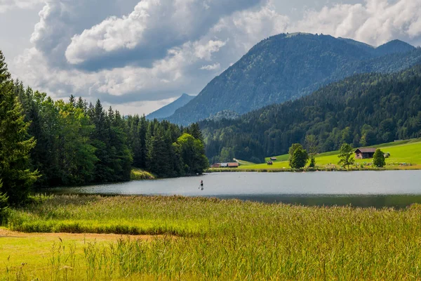 Holiday Feeling Aound Beautiful Wagenbruch Lake Bavaria — Stock Photo, Image