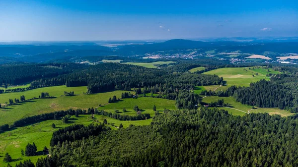 チューリンゲンの森を歩く美しい夏の終わり スタインバッハ ハレンベルク ドイツ — ストック写真