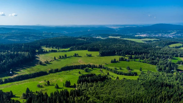 Piękny Letni Spacer Lesie Turyngii Steinbach Hallenberg Niemcy — Zdjęcie stockowe