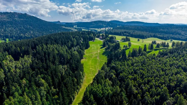 Krásná Letní Procházka Durynským Lesem Steinbach Hallenberg Německo — Stock fotografie