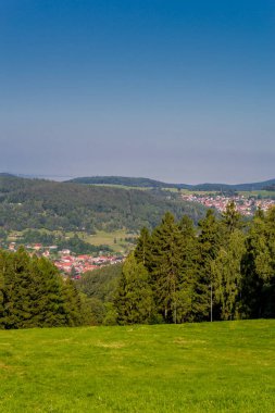 Güzel yaz sonu yürüyüşü Thüringen Ormanı 'nda - Steinbach-Hallenberg - Almanya