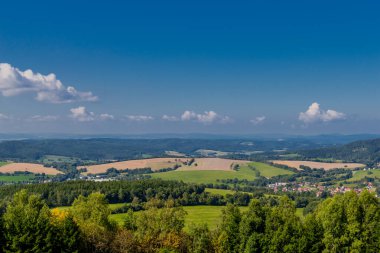 Güzel yaz sonu yürüyüşü Thüringen Ormanı 'nda - Steinbach-Hallenberg - Almanya