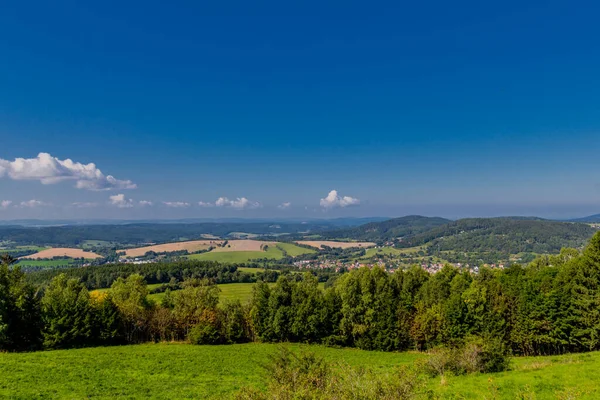 Krásná Letní Procházka Durynským Lesem Steinbach Hallenberg Německo — Stock fotografie