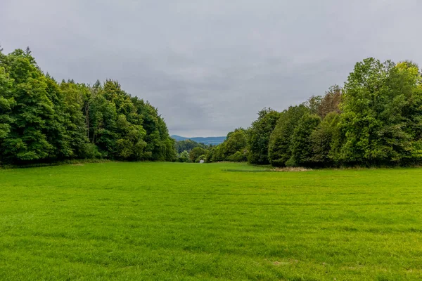 Pozdní Letní Procházka Krásných Parcích Bad Liebenstein — Stock fotografie