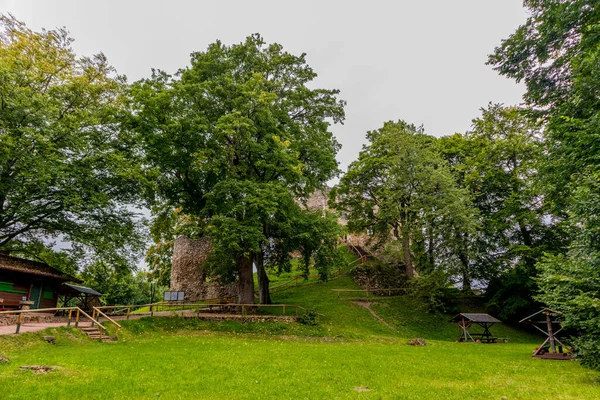 Spätsommerspaziergang Den Schönen Parks Von Bad Liebenstein — Stockfoto