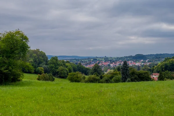 Αργά Καλοκαίρι Πόδια Στα Όμορφα Πάρκα Του Bad Liebenstein — Φωτογραφία Αρχείου