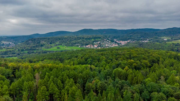 Pozdní Letní Procházka Krásných Parcích Bad Liebenstein — Stock fotografie