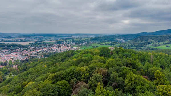 Pozdní Letní Procházka Krásných Parcích Bad Liebenstein — Stock fotografie