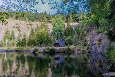 Rennsteig 'de güzel bir havada sonbahar uyanışı