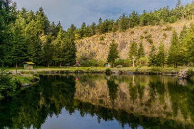 Rennsteig 'de güzel bir havada sonbahar uyanışı