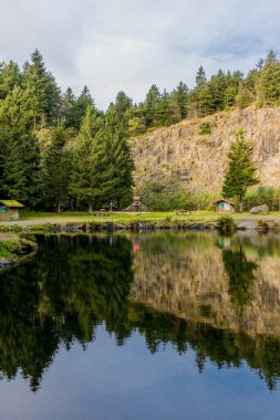 Rennsteig 'de güzel bir havada sonbahar uyanışı