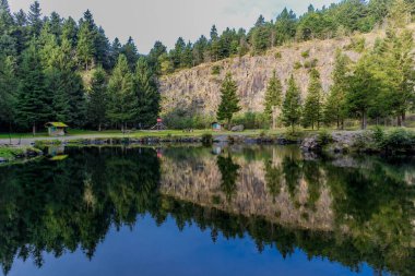 Rennsteig 'de güzel bir havada sonbahar uyanışı