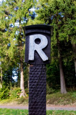 Rennsteig 'de güzel bir havada sonbahar uyanışı