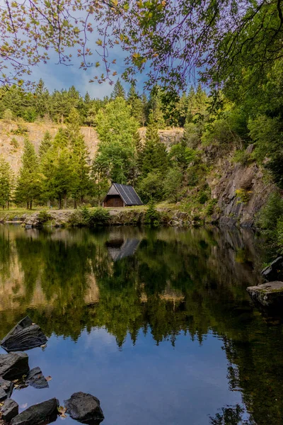 Risveglio Autunnale Sul Rennsteig Con Bel Tempo — Foto Stock