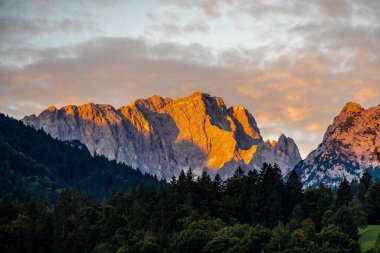 Mountain hike through the beautiful Bavarian Alps just outside Garmisch-Partnernkirchen up to the Zugspitze - Bavaria - Germany