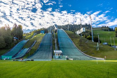 Mountain hike through the beautiful Bavarian Alps just outside Garmisch-Partnernkirchen up to the Zugspitze - Bavaria - Germany