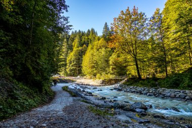 Mountain hike through the beautiful Bavarian Alps just outside Garmisch-Partnernkirchen up to the Zugspitze - Bavaria - Germany